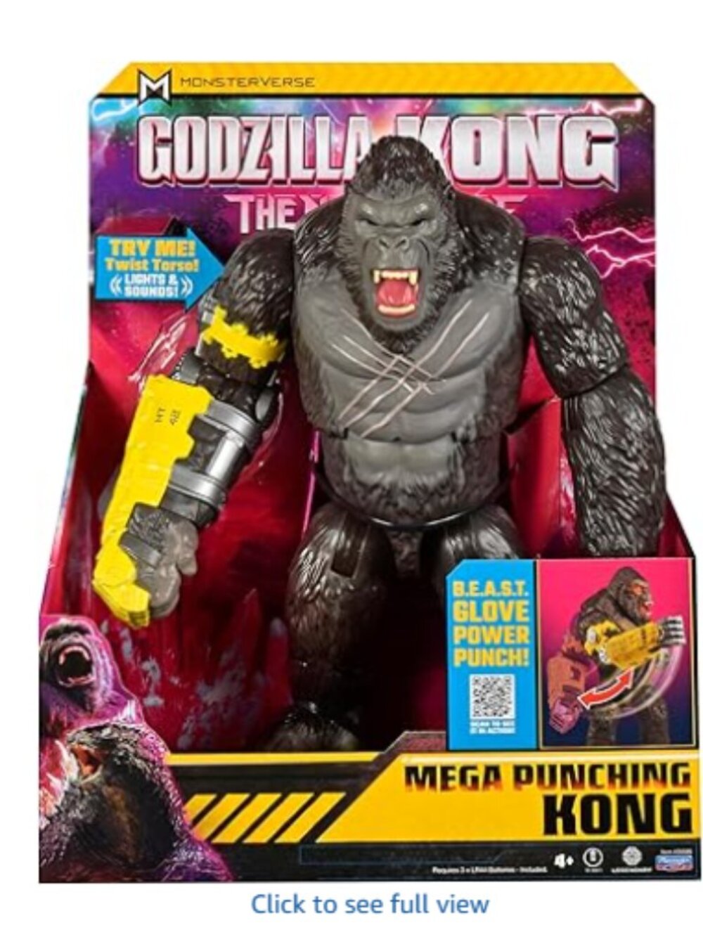 Godzilla x Kong: 13" Mega Deluxe Power Punch Kong Figure by Playmates Toys